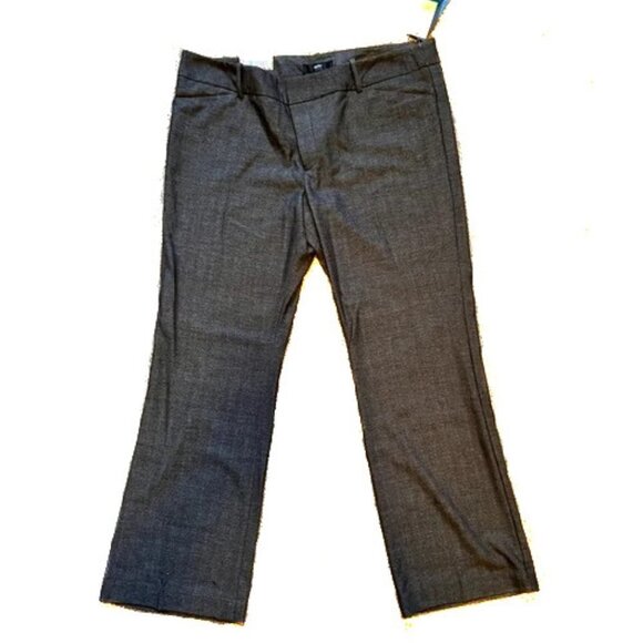 NWT Mossimo Stretch Charcoal Gray Herringbone Trousers Size 18 - Picture 1 of 5